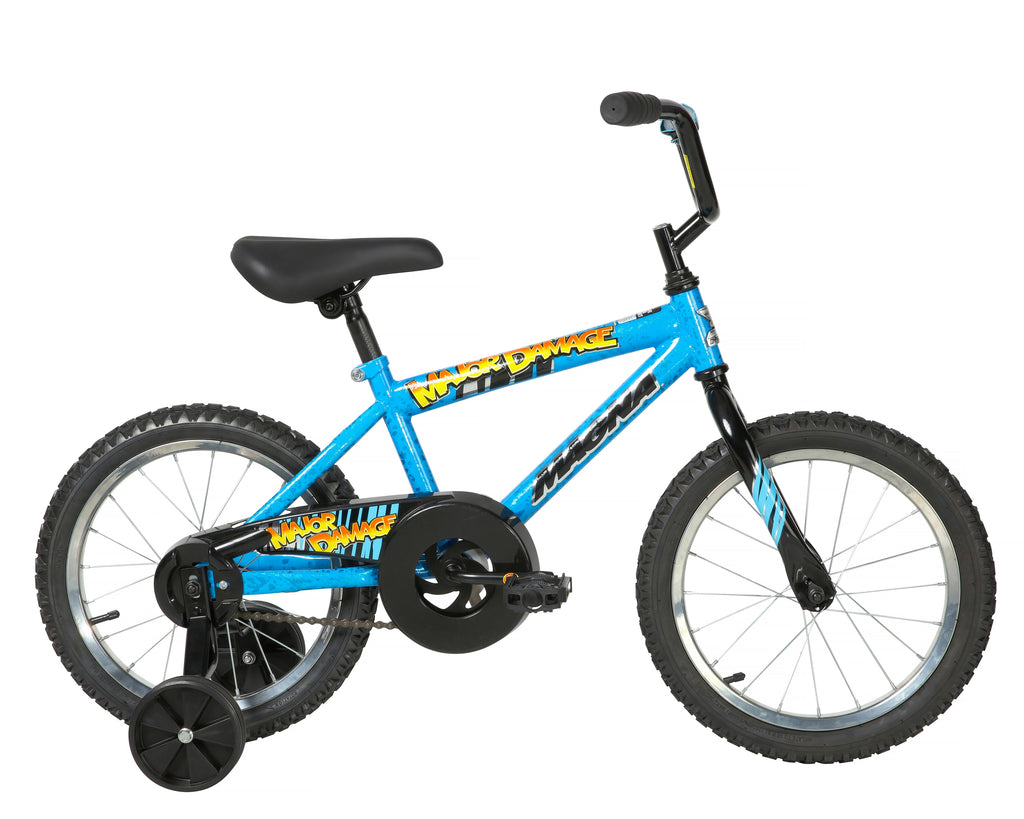 Dynacraft Magna Major Damage Kids 16" Bike with Removable Training Wheels