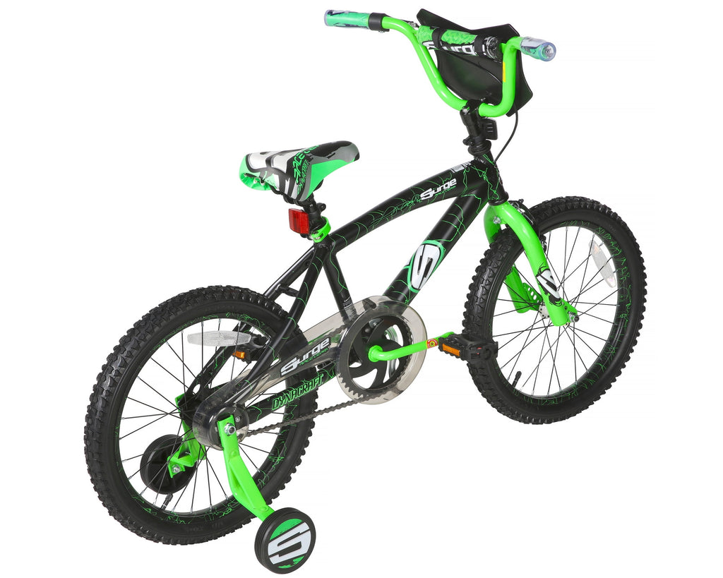 Dynacraft Surge Boys 18" BMX Bike, For Kids Age 6-9 Years, Green