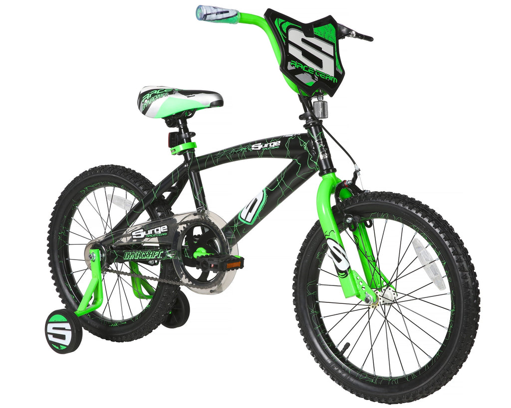 Dynacraft Surge Boys 18" BMX Bike, For Kids Age 6-9 Years, Green