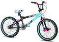 20" Kent Tempest BMX Bicycle, Fits Riders 4'2" - 5', Black/Aqua, Child, Unisex