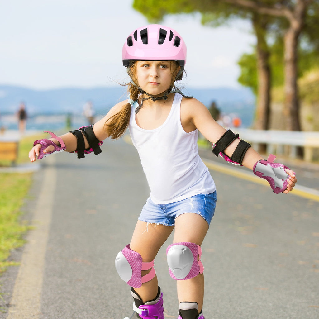 KORIMEFA Kids Bike Helmet Toddler Bicycles Helmets, Multi-Sport Protective Gear Set for 3-5-8-14 Years Boys Girls with Knee Elbow Pads Wrist Guards for Cycling,Skateboarding,Skating Scooter