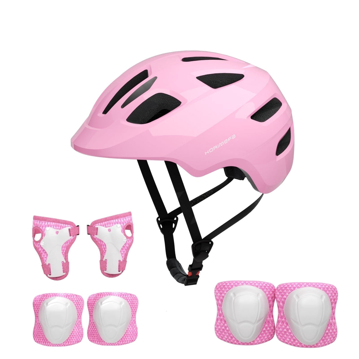 KORIMEFA Kids Bike Helmet Toddler Bicycles Helmets, Multi-Sport Protective Gear Set for 3-5-8-14 Years Boys Girls with Knee Elbow Pads Wrist Guards for Cycling,Skateboarding,Skating Scooter