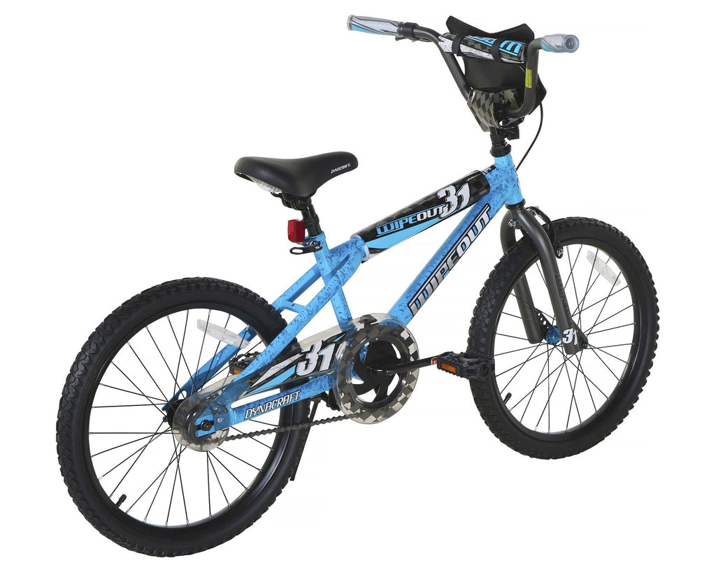 Dynacraft Wipeout Boys 20" BMX Bike, Red, For Kids Age 7-14 Years
