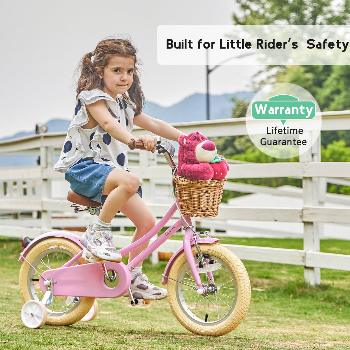 Glerc Little Molly 20 inch Kids Girls Bike for 7-13 Years Old Child,gifts, Mint Green