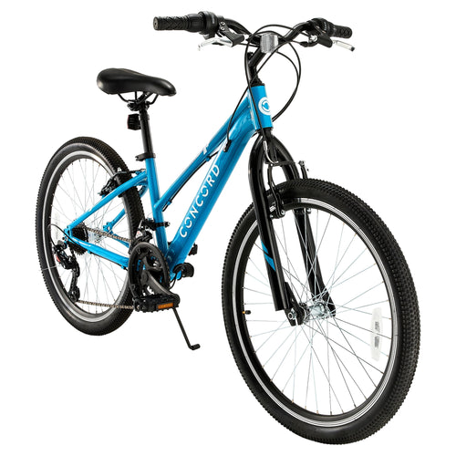 Concord Bikes 24 in Hybrid Bike, 21 Speeds, Sky Blue, Fits Riders 4 ft 6 in-5 ft 6 in