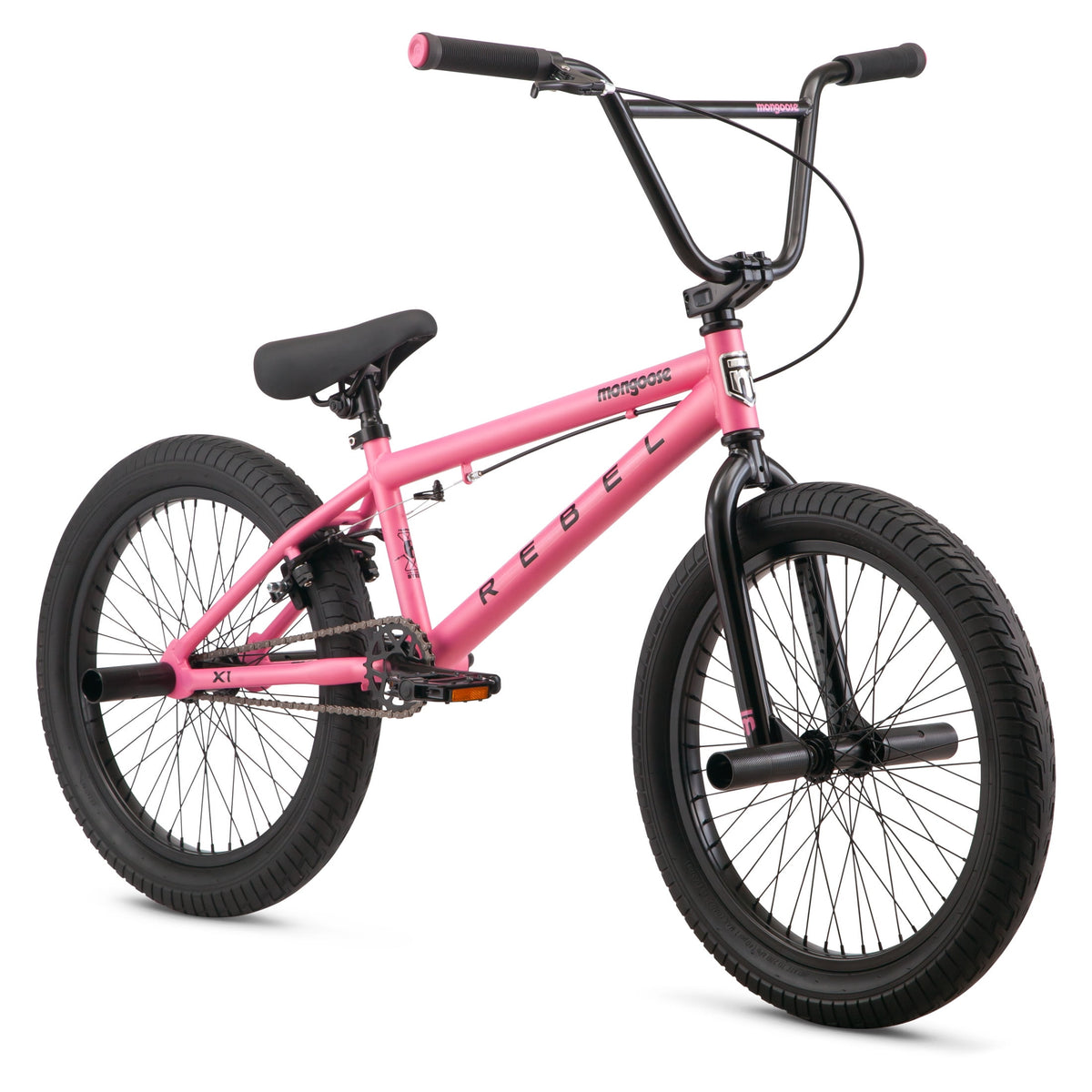 Mongoose Rebel X1 BMX Bike, 20-in. Wheels, Kids Ages 7-14 Years, Gray Child Bicycle
