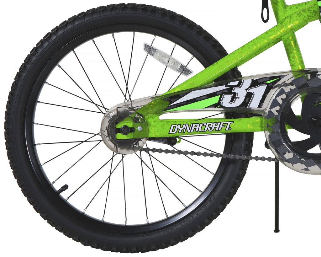 Dynacraft Wipeout Boys 20" BMX Bike, Red, For Kids Age 7-14 Years