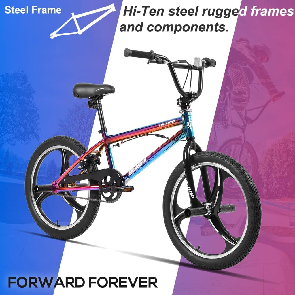 Hiland 20 Inch Boys' or Girls' BMX Bike, Kids' Bicycle