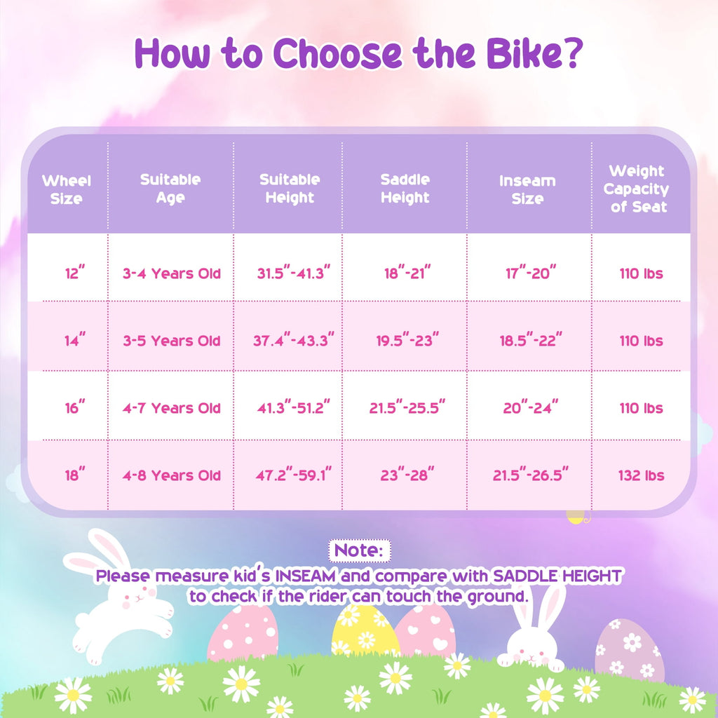 Costway 18 Inches Girls Bike with Front Bag, Children Training Bicycle for 4-8 Years Old Pink
