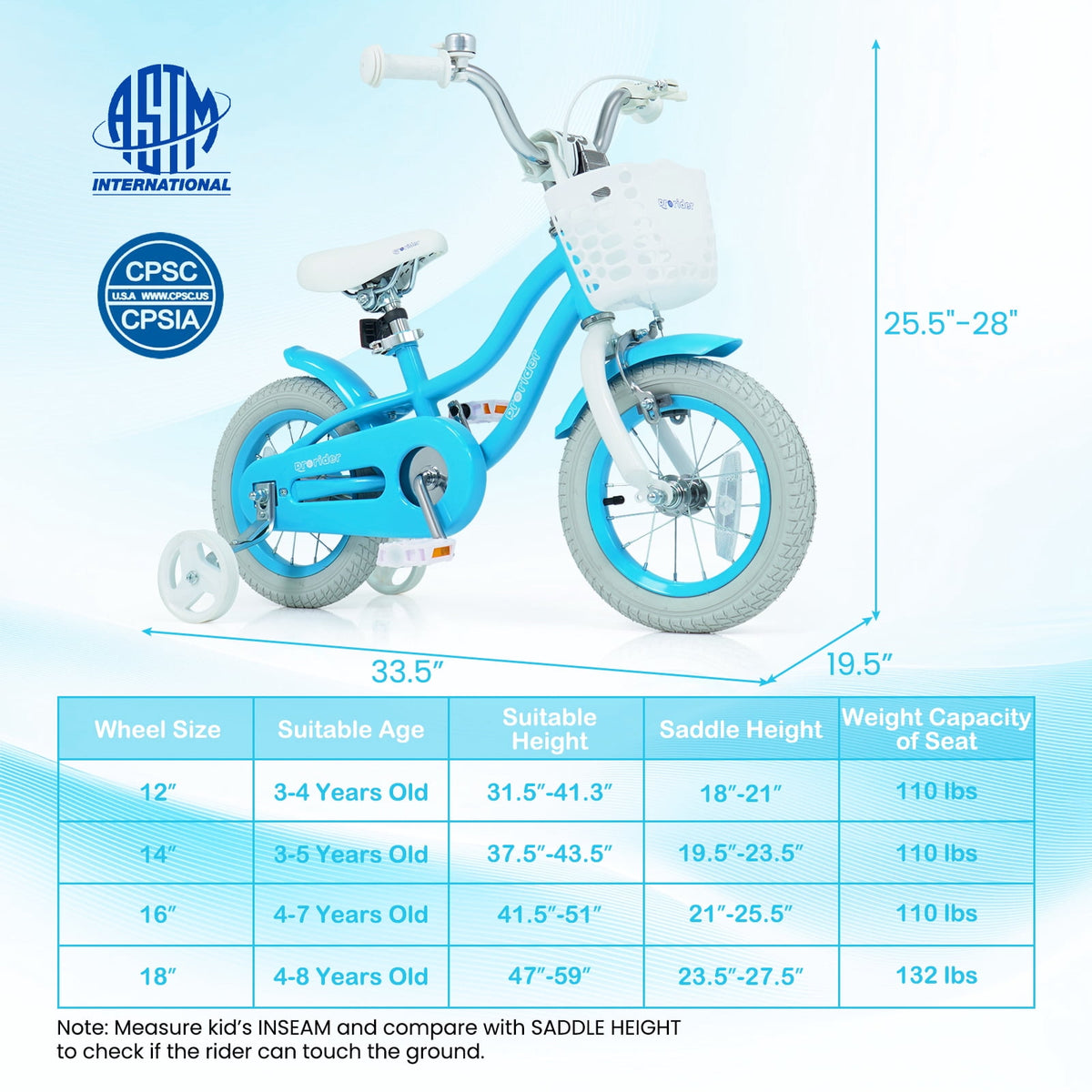 Costway 18'' Kids Bike Toddler Bicycle with Training Wheel Kickstand for 4-8 Years Old Pink
