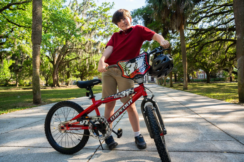 Dynacraft Wipeout Boys 20" BMX Bike, Red, For Kids Age 7-14 Years