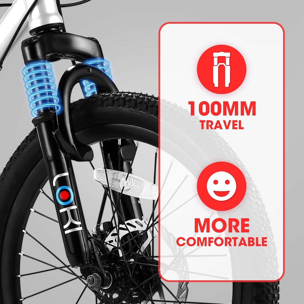 Ambifirner 20" City Bike with Adjustable Saddle & Kickstand Steel Frame