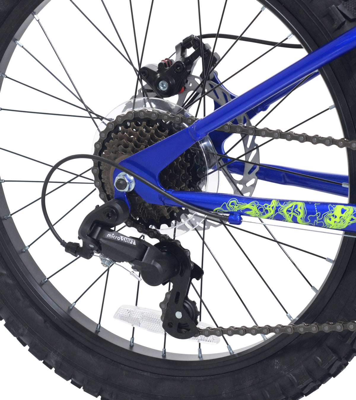 Ozark Trail 20 in Mountain Bicycle, 7-Speed, Small frame, Fits Riders 3 ft 11 in-4 ft 4 in, Child, Unisex, Blue