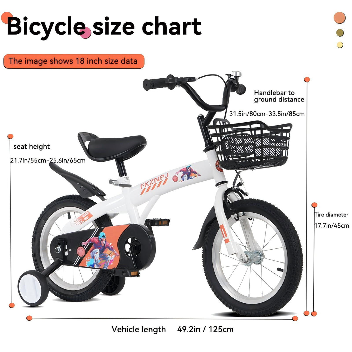 Aukfa 18-Inch Kids Bike for Boys & Girls Ages 5-10,Balance Bikewith Training Wheels, Coaster Brake & Front V-Brake,Pink