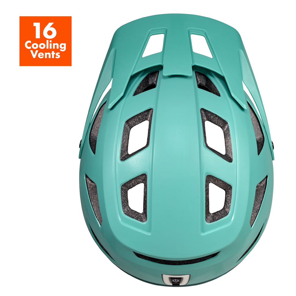 Ozark Trail Adult Bike Helmet with Rechargeable Rear Light-Up, Black, 9 Modes, Ages 14+