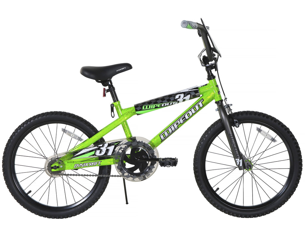 Dynacraft Wipeout Boys 20" BMX Bike, Red, For Kids Age 7-14 Years