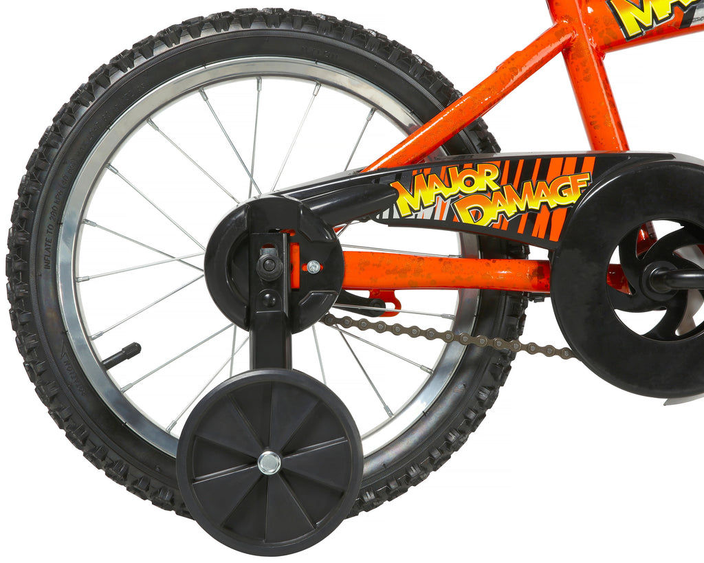 Dynacraft Magna Major Damage Kids 16" Bike with Removable Training Wheels