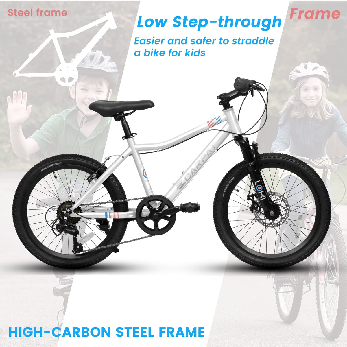 Ecarpat Kids' Bicycles 20 inch Kids Mountain Bike for Ages 8-12