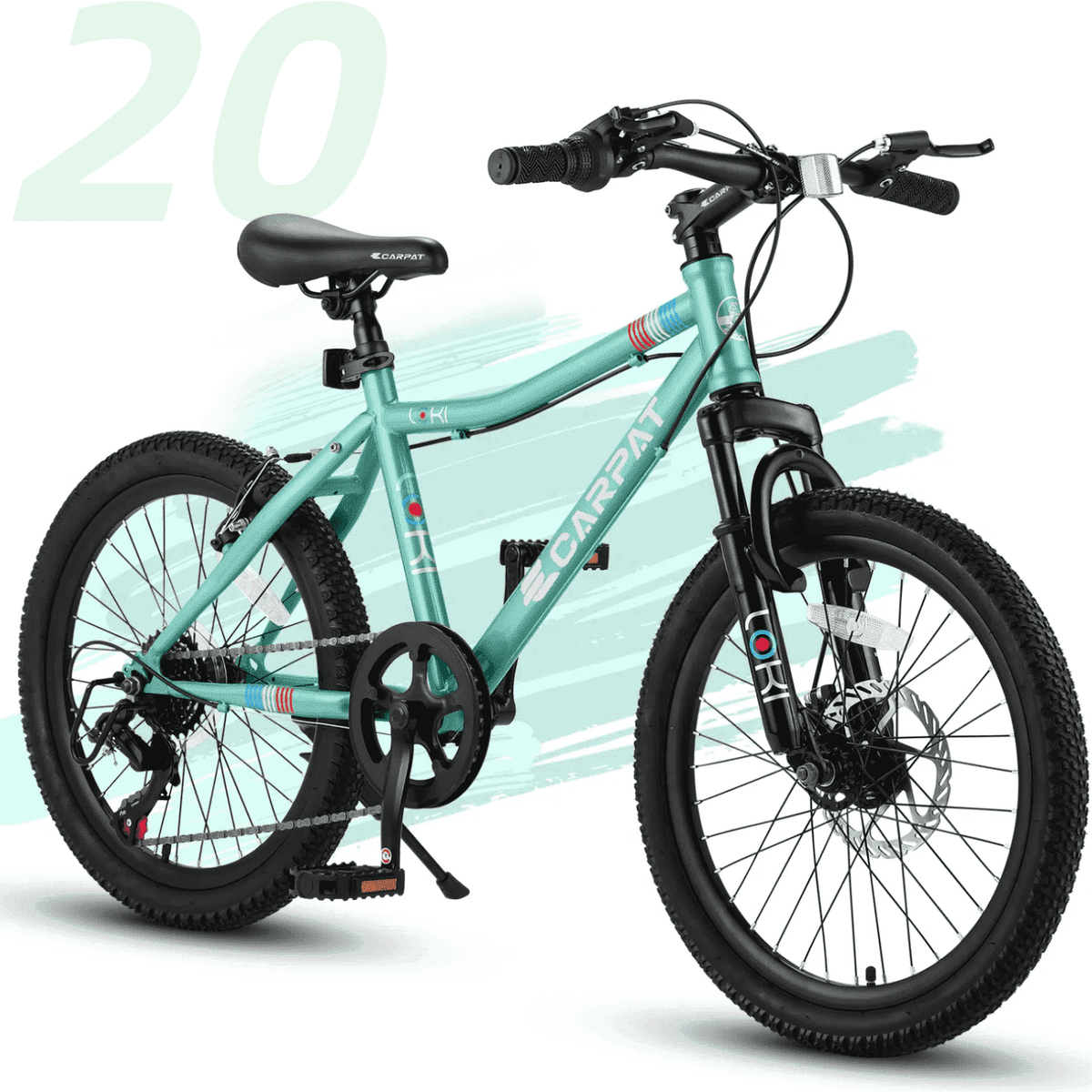 Ambifirner 20" City Bike with Adjustable Saddle & Kickstand Steel Frame