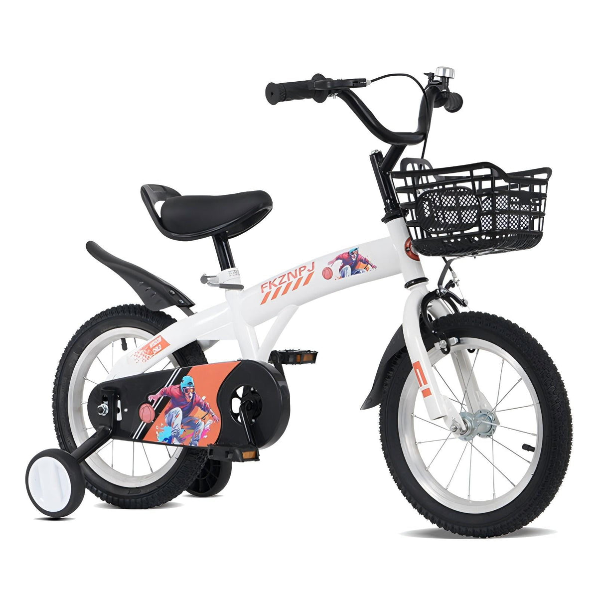 Aukfa 18-Inch Kids Bike for Boys & Girls Ages 5-10,Balance Bikewith Training Wheels, Coaster Brake & Front V-Brake,Pink