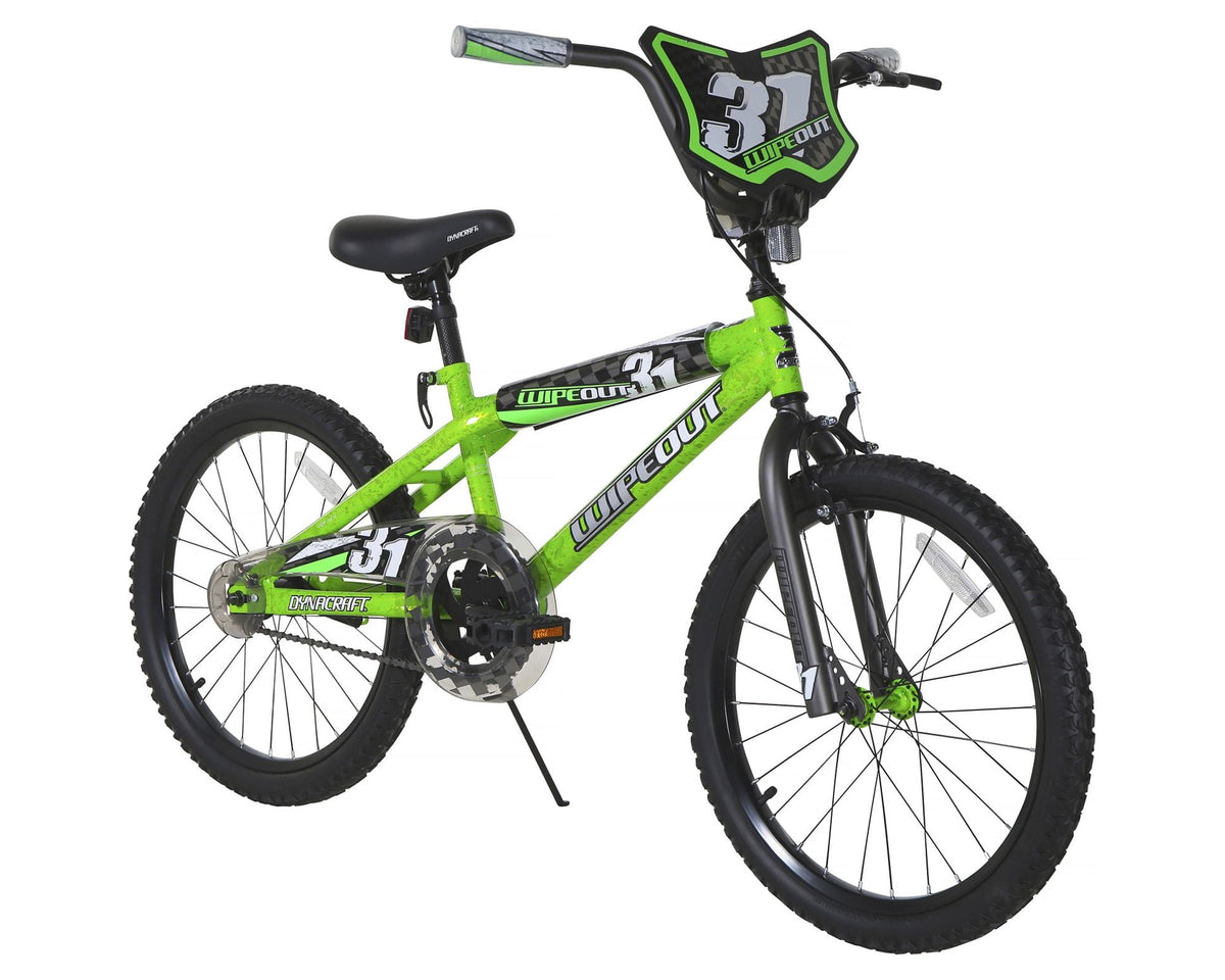 Dynacraft Wipeout Boys 20" BMX Bike, Red, For Kids Age 7-14 Years