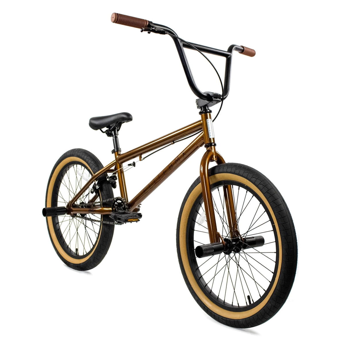 Elite BMX Bicycle 20” Freestyle Bike - Stealth Black Ideal for Ages 7 to 18 Years