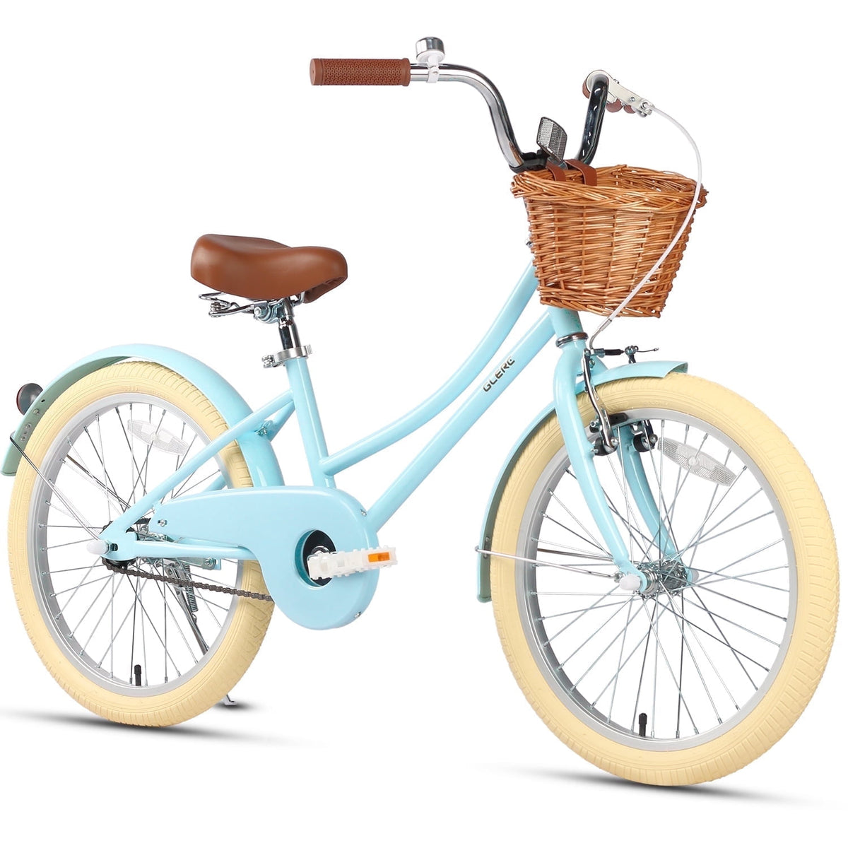 Glerc Little Molly 20 inch Kids Girls Bike for 7-13 Years Old Child,gifts, Mint Green