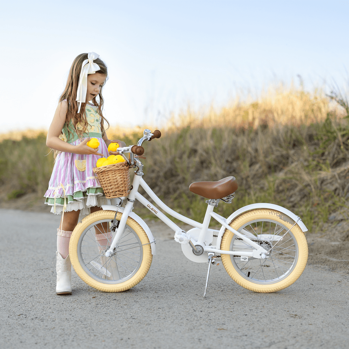 Glerc Little Molly 20 inch Kids Girls Bike for 7-13 Years Old Child,gifts, Mint Green