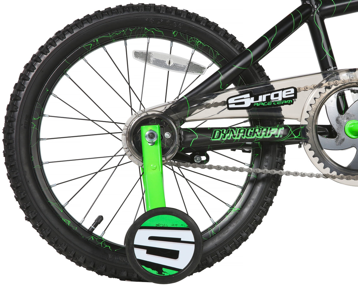 Dynacraft Surge Boys 18" BMX Bike, For Kids Age 6-9 Years, Green