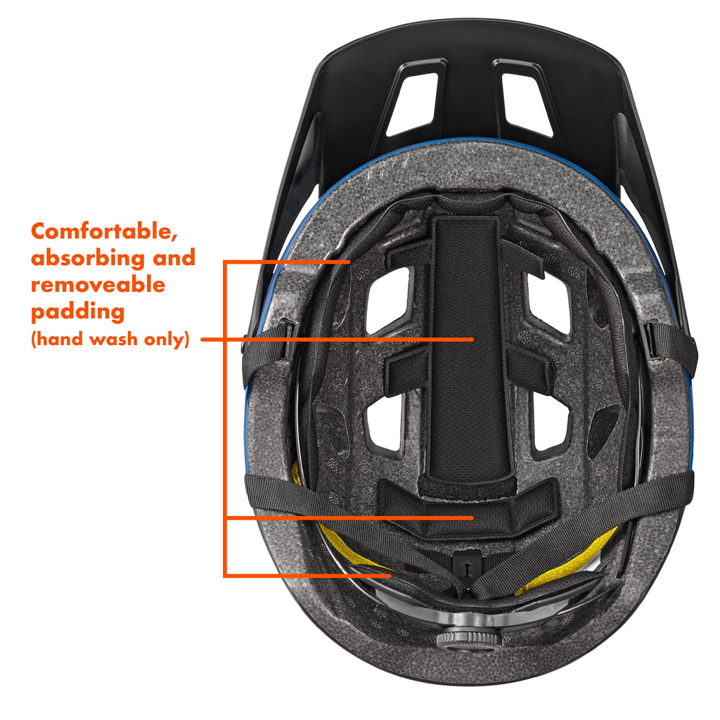 Ozark Trail Adult Bike Helmet with Rechargeable Rear Light-Up, Black, 9 Modes, Ages 14+