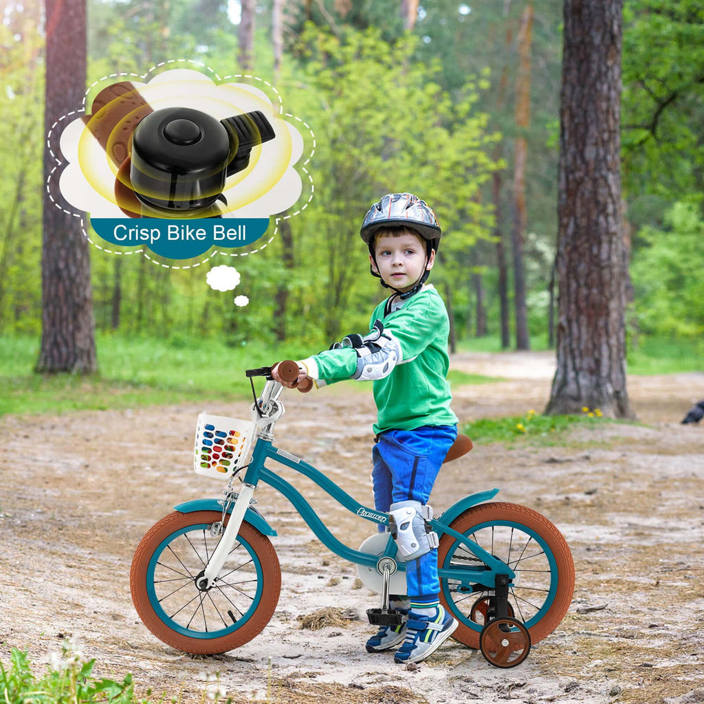 Costway 18'' Kids Bike Toddler Bicycle with Training Wheel Kickstand for 4-8 Years Old Pink