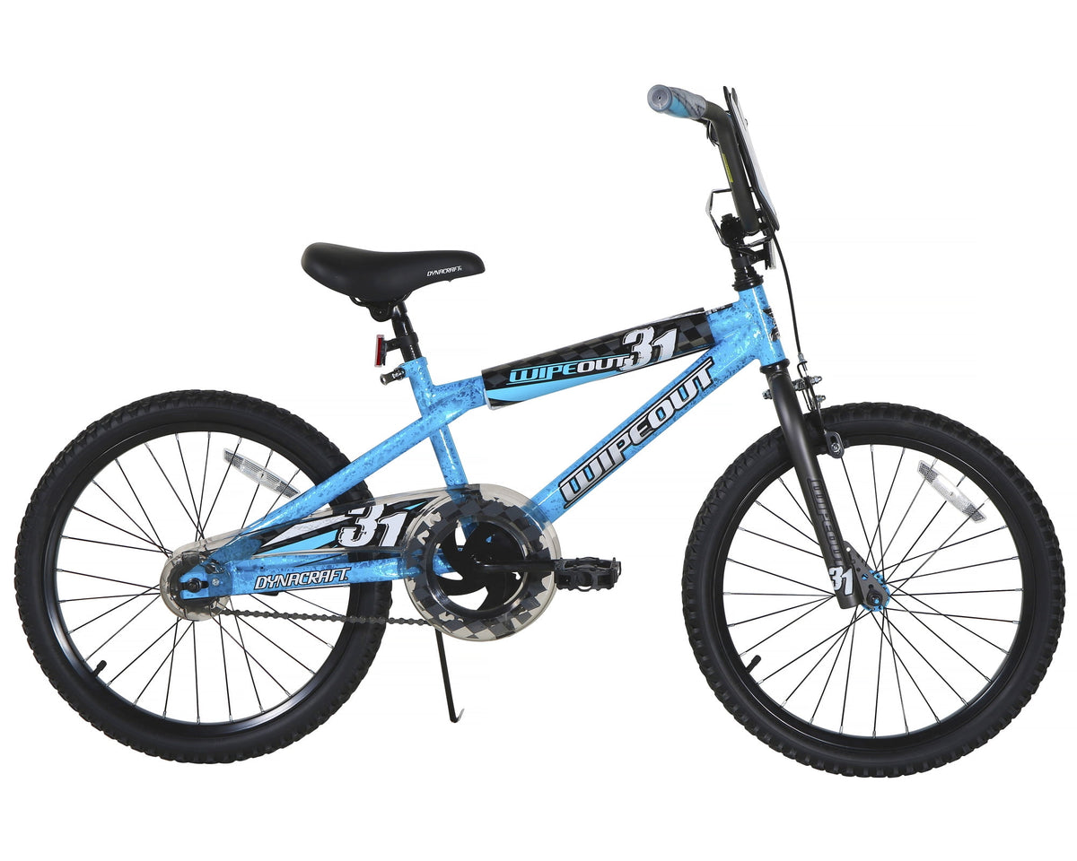 Dynacraft Wipeout Boys 20" BMX Bike, Red, For Kids Age 7-14 Years