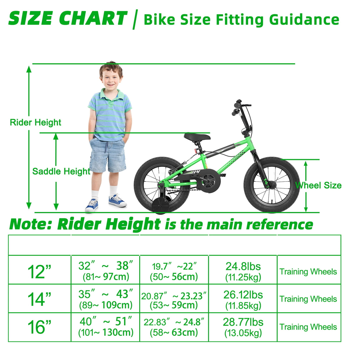Korimefa Kids Bike, 14 inch Boys Bike BMX Style Bicycle with Training Wheels Coaster Brake for 4 5 6 7 Years Old Toddlers Boys , Blue
